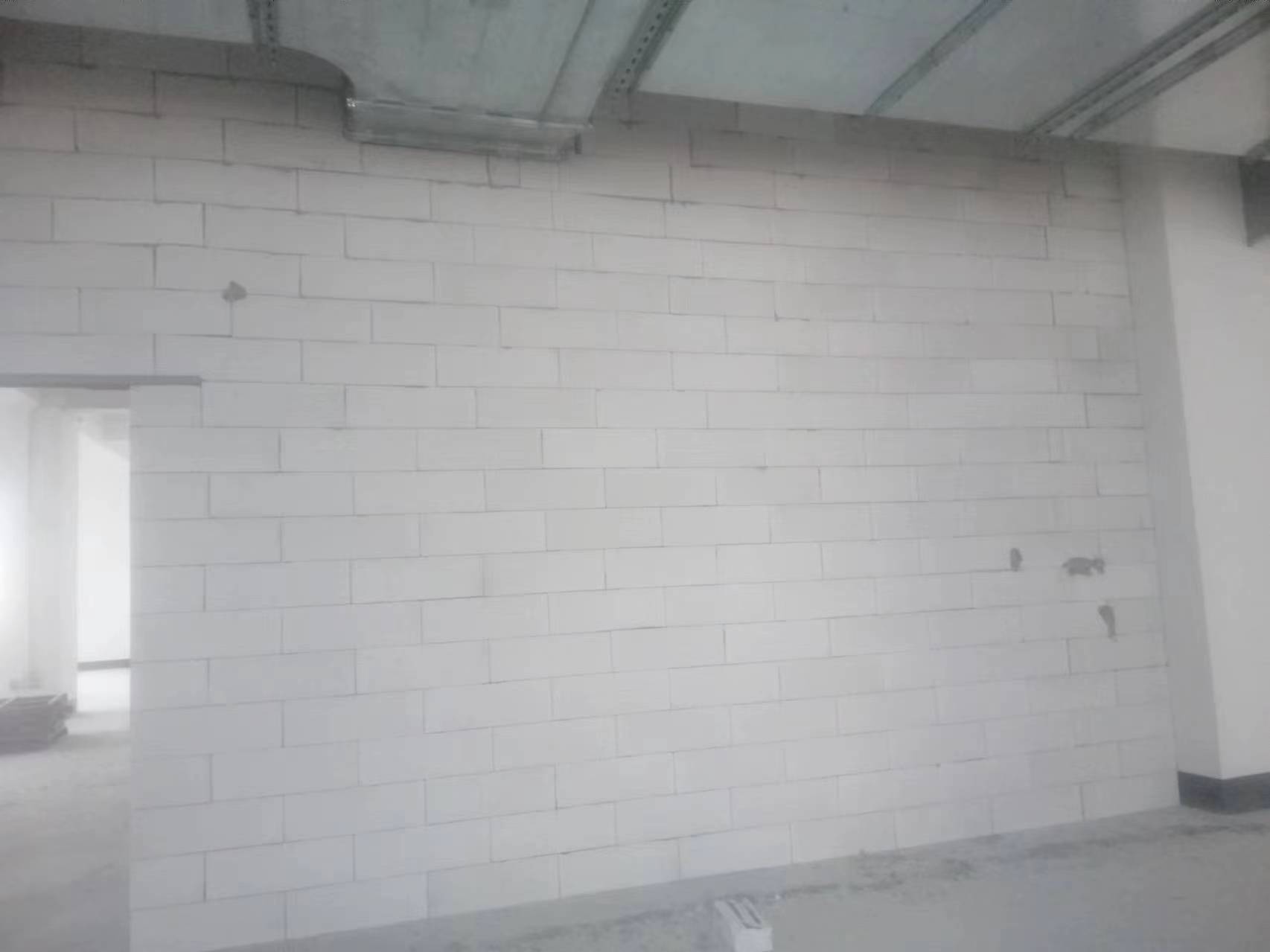 加气块隔墙施工展示